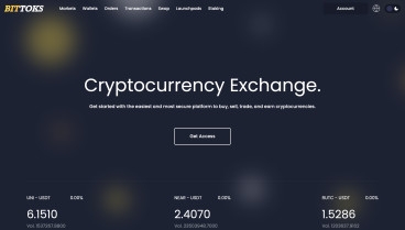 Clone BITTOKS - Cryptocurrency Exchange CEX Script